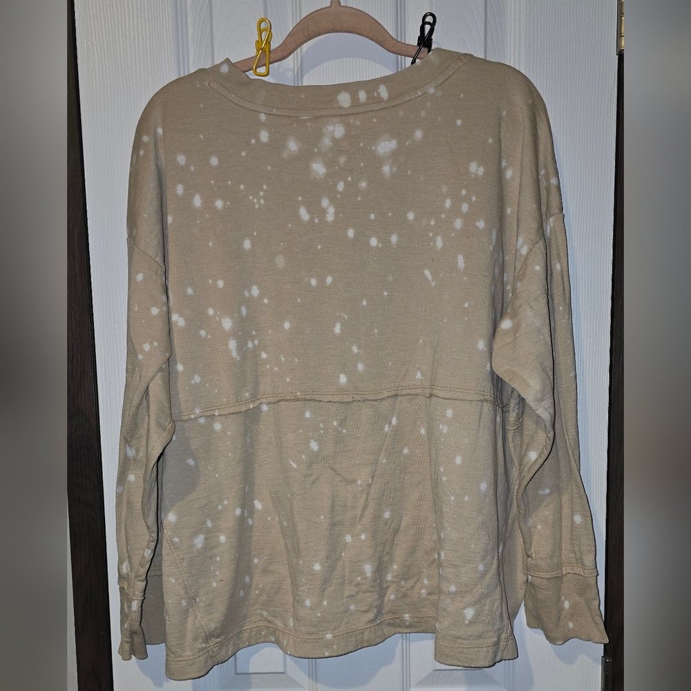 Wonderly Tan and White Patterned Hoodie - Picture 3 of 3